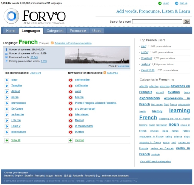 Forvo.com French